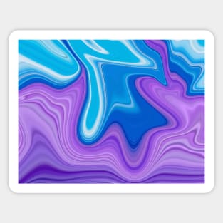 abstract liquid in purple color Sticker